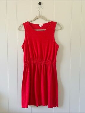 Charming Charlie Sleeveless Red Elastic-Waist Mini Dress